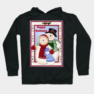 Snowman Snow Family Christmas Hoodie